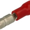 Konektor; 4mm; rurkowa wsuwka; izolowany; 01111-MPD1.25-156; czerwony; proste; na przewód; 0,5÷1,5mm2; zaciskany; 1 tor
