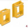86765 Keystone holder for housing, 4 pieces, yellow