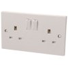 Dencon 4409NB Switched Socket 2-Gang 13A
