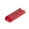 Safety magnetic actuator, rectangular