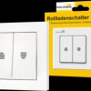 25006 Roller shutter rocker switch, flush-mounted