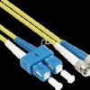SO-LW08-010 Fiber optic patch cable, OS2, SC - ST, 1 m, yellow