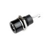 Gniazdo bananowe AL2320 czarne 4mm (2szt) /654