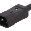 Złącze zasilające AC męskie 10A IEC 60320 C14 (E) 8mm CP22R