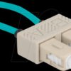 86923 Fiber optic loopback adapter, SC / OM3, multimode, beige