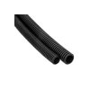 Heidemann 13467 Flexible Conduit 25m Flame-Resistant Black Polyolefin