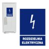 Tabliczka Informacyjna Znak Elektryczny ROZDZIELNIA ELEKTRYCZNA 148x210mm