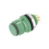 Binder 99 9208 070 03 Female Panel Mnt 3 Pin Green Code with Solder Termination