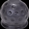 Vehicle - protective cap for trailer hitch, golf-ball design