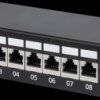 720908 Patch panel, 8-port, Cat.6a