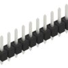 Pin header, 10 pole, pitch 2.54 mm, straight, black, 10053796