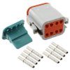 Amphenol AT06-08SA-KIT01 Connector Female Unshrouded 8POS Crimp 16-18AWG