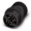 Phoenix Contact 1423986 QUICKON wire connector 3+PE pins feedthru