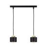 Lampa wisząca nowoczesna 2xE27 SIMPLY BLACK/GOLD