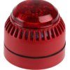 Zestaw sygnalizatorów akustycznych i lamp sygnalizacyjnych 9 → 30 V dc Czerwony DC IP66 Montaż panelowy 101dB