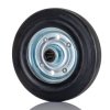 Kółko do wózka, Lite, Guma, Czarny, obc.: 410kg, śred.: 200mm, szer.: 50mm