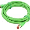 Patch cord S/FTP 6 linka Cu LSZH zielony 3m 27AWG 803010