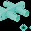87936 FO coupling ST / ST duplex, aqua