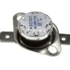 Termostat; bimetaliczny; KSD301A-A324h; NC; 95°C; 10A; 250V AC; metal fi 16x12mm z uchwytem ruchomym; konektory 6,3mm poziome; b
