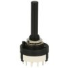 Przełącznik; obrotowy; DS-3 3-4poz-28; 4xON; 4 pozycje; bistabilny; na panel; przewlekany (THT); 3 tory; czarny; 0,3A; 125V AC;