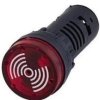 AD16-22SM 220VAC kontrolka migająca czerwona + buzer 230Vac/dc
