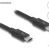 81249 Data/charging cable, USB-C connector > Type-C, black, 1.0 m