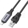 UNITEK Kabel przewód sieciowy USB typ-C / RJ45 LAN szary 1m