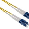 Kabel światłowodowy, OS1 Jednomodowy, Żółty, LC / LC