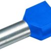 Końcówki kablowe tulejkowe Duo 460509D, 2x2.5 mm2 x 9 mm, niebieskie, 100 szt.