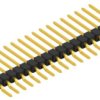 Pin header, 18 pole, pitch 2.54 mm, straight, black, 10050770