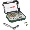 Bosch 2607017322 26-Piece Screwdriver Bit Set with Ratchet