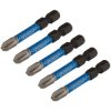 Draper Expert 05645 PH1 Type Impact S/Driver Bits No3x50mm 1/4" Hex 5Pc