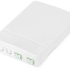 Obudowa FTTH z 2 adapterami LC (APC) DX do montażu naściennego