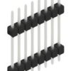 Pin header, 8 pole, pitch 2.54 mm, straight, black, 10056709