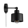 Lampa Loft Abi K4w Czarna 1Xe27 Kinkiet