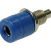 Gniazdo banan 4mm 24.247.5 Amass niebieskie