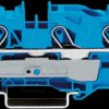 2010-1304 3-conductor feed-through terminal, 57 A 0.5 - 10.0 mm² blue