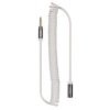 PRZEDLUZACZ JACK 3.5MM 2M BIALY SPIRALNY