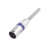 Wtyk XLR męski 3-pin z odgiętką niebieski