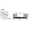 Fischer Elektronik SK 18 100 SA Cool Rail 65x24x100mm Heat Sink 2.5°C/W