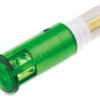 Lampka kontrolna do montażu panelowego 24 → 28V, zielona 10mm LED Signal Construct