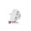 Rozgałęźnik elektryczny 1wt/3gn. okrągłe z uziem. KEMOT