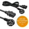Qoltec Kabel zasilający SCHUKO IEC C13 CEE 7/7 3x0.75mm² Czysta miedź Cu 2m