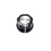 Pokrętło potencjometru oś: 6mm średnica: 20mm Wałek okrągły Czarny Vishay