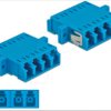 86538 Optical Fiber Coupler LC Quad/LC Quad female 2 pieces blue