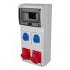 Rozdzielnica budowlana RS-8 8-mod. 2x2P+Z, 2x16A/5P, IP44 bez zabezpieczeń 6241-00