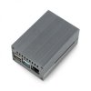 Obudowa do Raspberry Pi 4B z wentylatorem - aluminiowa - szara