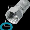 FFZL0IDL Twist-on F connector for Ø 7.4-mm aerial cables