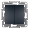 ASFORA Wyłącznik schodowy podwójny (zaciski śrubowe) antracyt EPH0600371 SCHNEIDER ELECTRIC