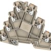 Motor connection terminal, push-in connection, 0.5-2.5 mm², 7 pole, 22 A, 8 kV, dark beige, 2434340000